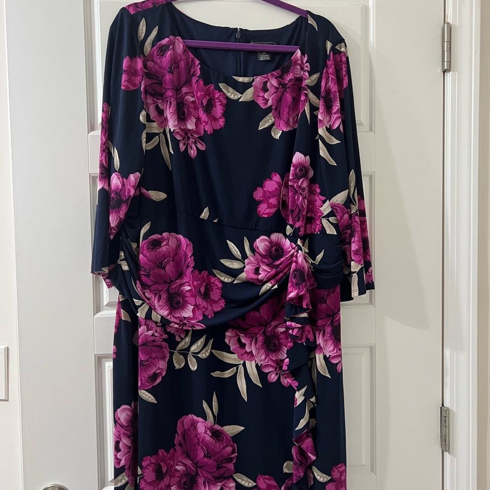 Jessica Howard Floral Navy and Pink Dress 💐